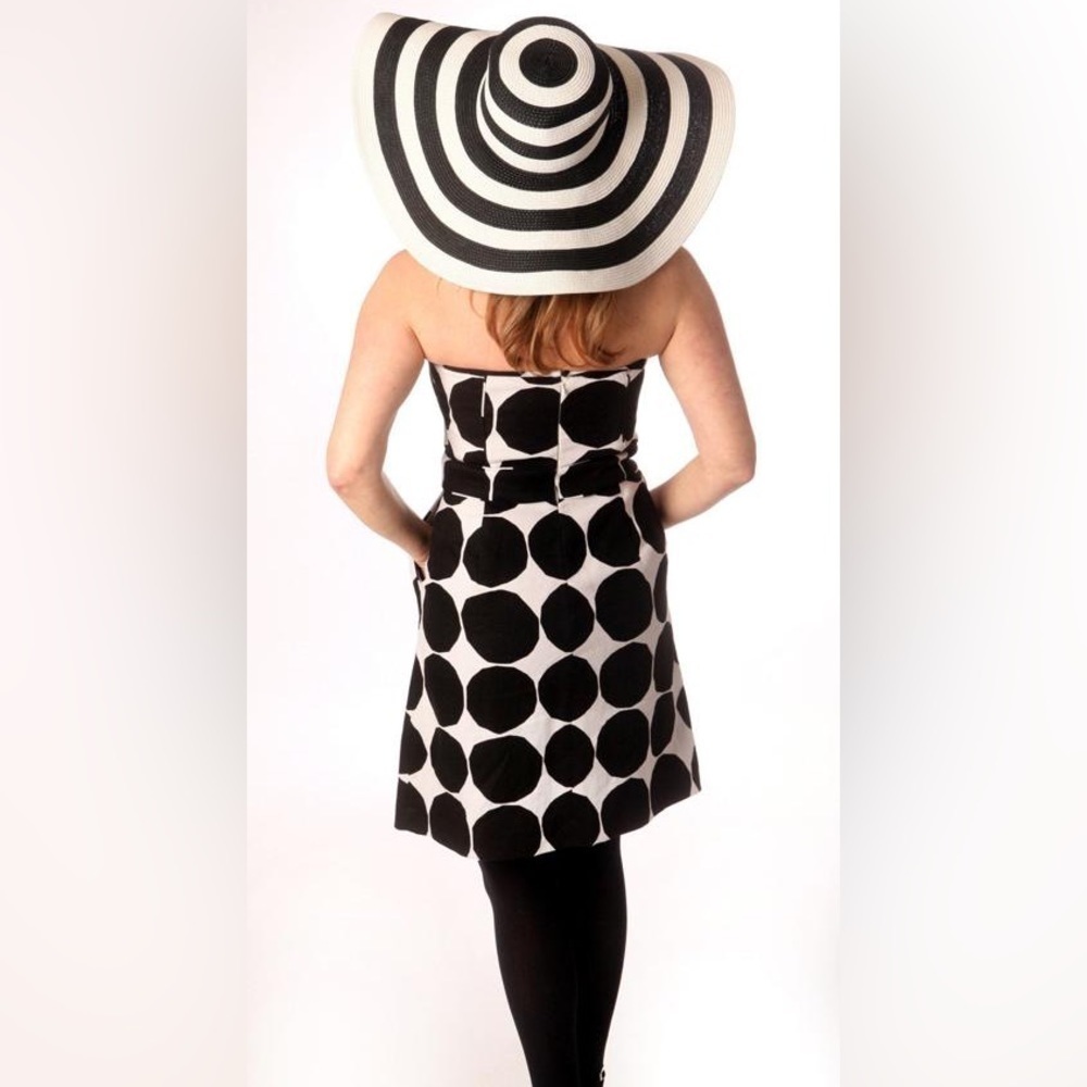 Banana Republic × Marimekko Kivet Dot Linen Strapless Dress, Size 4, NWT - Picture 4 of 10